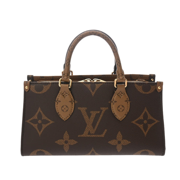 LOUIS VUITTON ルイヴィトン モノグラムリバース オンザゴー EW 2WAY ブラウン M46653 レディース モノグラムキャンバス ハンドバッグ 未使用 銀蔵