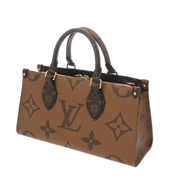 LOUIS VUITTON ルイヴィトン モノグラムリバース オンザゴー EW 2WAY ブラウン M46653 レディース モノグラムキャンバス ハンドバッグ 未使用 銀蔵