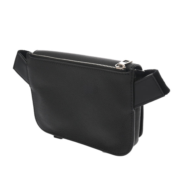 LOEWE ロエベ ミリタリーバムバック  ブラック 317.12AB234 メンズ レザー ボディバッグ Aランク 中古 銀蔵