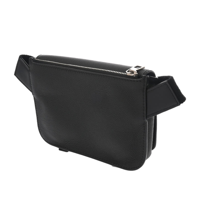 LOEWE ロエベ ミリタリーバムバック  ブラック 317.12AB234 メンズ レザー ボディバッグ Aランク 中古 銀蔵