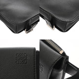 LOEWE ロエベ ミリタリーバムバック  ブラック 317.12AB234 メンズ レザー ボディバッグ Aランク 中古 銀蔵