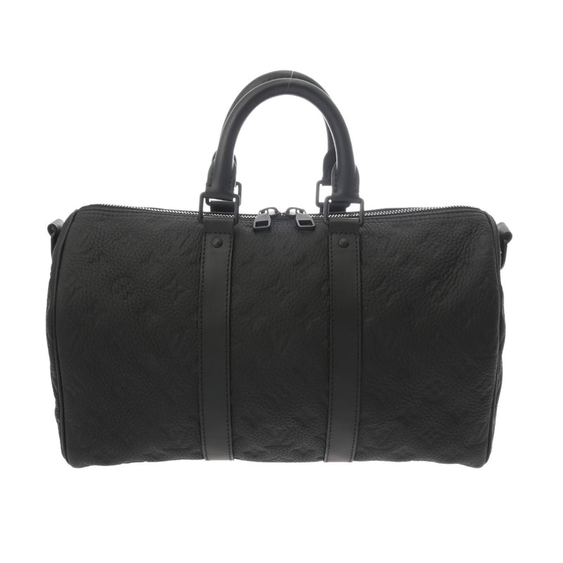 LOUIS VUITTON ルイヴィトン モノグラム キーポルバンドリエール 35 2WAY ノワール M22765 ユニセックス トリヨンレザー ボストンバッグ Aランク 中古 銀蔵