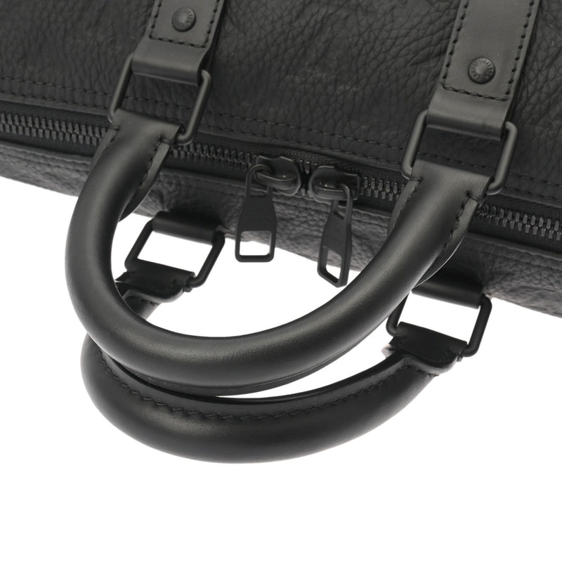 LOUIS VUITTON ルイヴィトン モノグラム キーポルバンドリエール 35 2WAY ノワール M22765 ユニセックス トリヨンレザー ボストンバッグ Aランク 中古 銀蔵