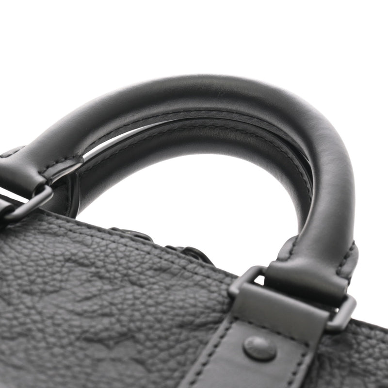 LOUIS VUITTON ルイヴィトン モノグラム キーポルバンドリエール 35 2WAY ノワール M22765 ユニセックス トリヨンレザー ボストンバッグ Aランク 中古 銀蔵