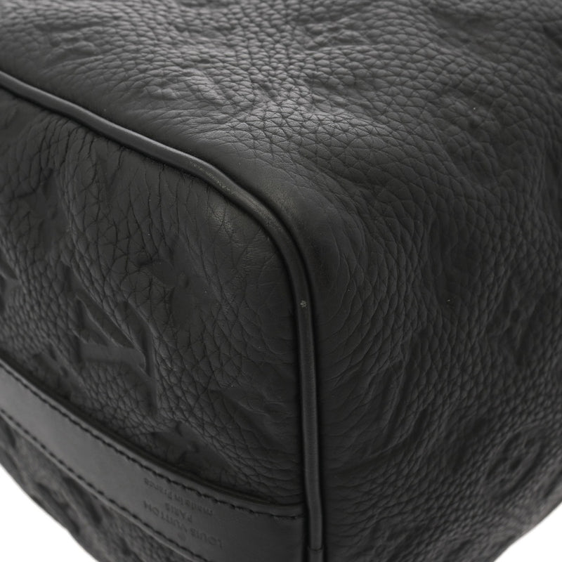 LOUIS VUITTON ルイヴィトン モノグラム キーポルバンドリエール 35 2WAY ノワール M22765 ユニセックス トリヨンレザー ボストンバッグ Aランク 中古 銀蔵