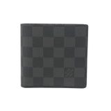 LOUIS VUITTON ルイヴィトン ダミエグラフィット ポルトフォイユマルコ 旧型 黒/グレー N62664 メンズ ダミエキャンバス 二つ折り財布 Aランク 中古 銀蔵