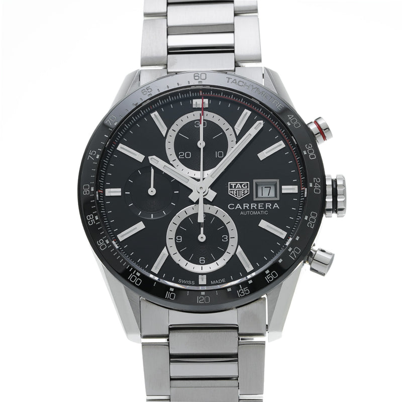 タグホイヤー カレラ キャリバー16 クロノグラフ CBM2110.BA0651 ブラック メンズ 腕時計 自動巻き 中古 銀蔵