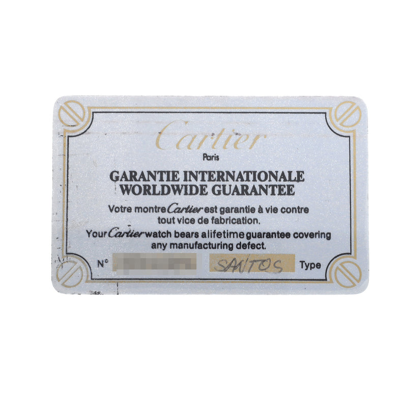 カルティエ サントス カレ LM アンティーク 81036131 ホワイト メンズ 腕時計 自動巻き 中古 銀蔵