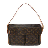LOUIS VUITTON ルイヴィトン モノグラム ヴィバシテ GM ブラウン M51163 レディース モノグラムキャンバス ショルダーバッグ ABランク 中古 銀蔵