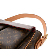 LOUIS VUITTON ルイヴィトン モノグラム ヴィバシテ GM ブラウン M51163 レディース モノグラムキャンバス ショルダーバッグ ABランク 中古 銀蔵