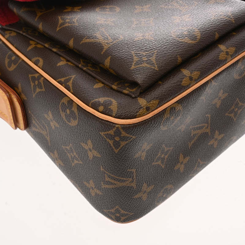 LOUIS VUITTON ルイヴィトン モノグラム ヴィバシテ GM ブラウン M51163 レディース モノグラムキャンバス ショルダーバッグ ABランク 中古 銀蔵