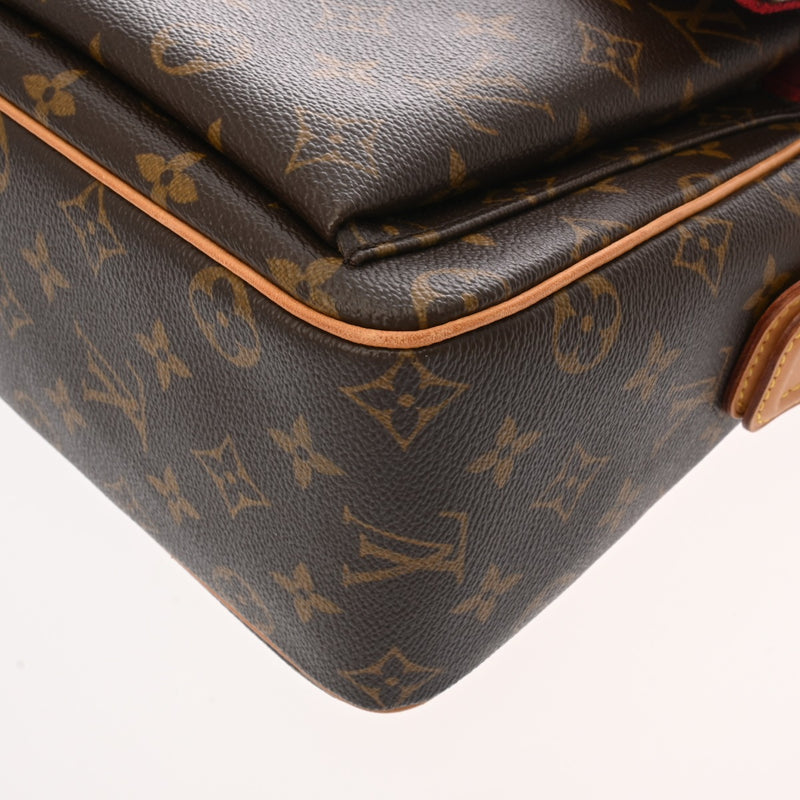 LOUIS VUITTON ルイヴィトン モノグラム ヴィバシテ GM ブラウン M51163 レディース モノグラムキャンバス ショルダーバッグ ABランク 中古 銀蔵