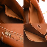 HERMES エルメス バーキン 35 ゴールド □F刻印(2002年頃) ユニセックス トゴ ハンドバッグ Aランク 中古 銀蔵