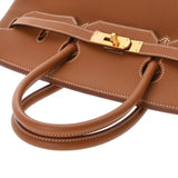 HERMES エルメス バーキン 35 ゴールド □F刻印(2002年頃) ユニセックス トゴ ハンドバッグ Aランク 中古 銀蔵