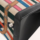 HERMES エルメス ケリー 32 外縫い カヴァルカドゥール ベージュ ブラック マルチカラー C刻印(2018年頃) レディース スイフト トワルドゥキャンプ 2WAYバッグ 新同 中古 銀蔵