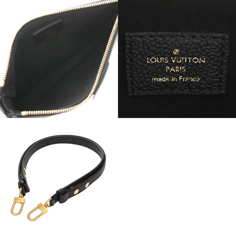 LOUIS VUITTON ルイヴィトン モノグラムアンプラント ミュルティ ポシェット アクセソワール ノワール M80399 レディース レザー ショルダーバッグ Aランク 中古 銀蔵