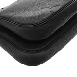 LOUIS VUITTON ルイヴィトン モノグラムアンプラント ミュルティ ポシェット アクセソワール ノワール M80399 レディース レザー ショルダーバッグ Aランク 中古 銀蔵