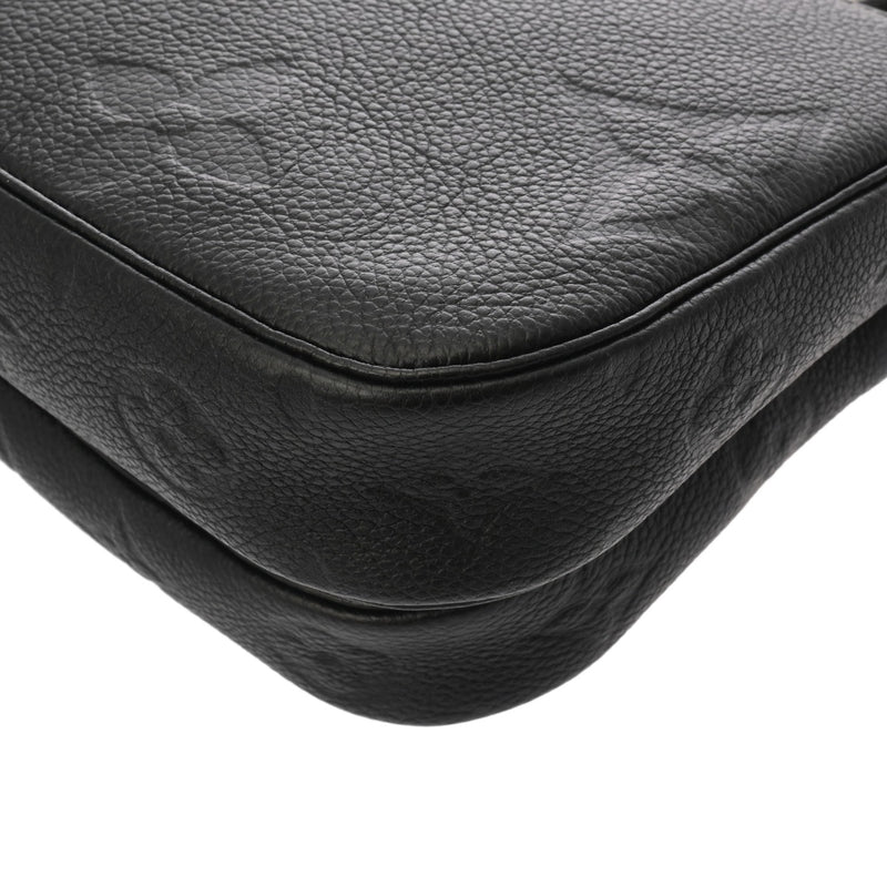 LOUIS VUITTON ルイヴィトン モノグラムアンプラント ミュルティ ポシェット アクセソワール ノワール M80399 レディース レザー ショルダーバッグ Aランク 中古 銀蔵