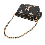 LOUIS VUITTON ルイヴィトン モノグラムアンプラント ミュルティ ポシェット アクセソワール ブラック/ベージュ M45777 レディース レザー ショルダーバッグ Aランク 中古 銀蔵