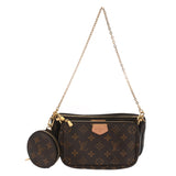 LOUIS VUITTON ルイヴィトン モノグラム ミュルティ ポシェット アクセソワール カーキ M44813 レディース モノグラムキャンバス ショルダーバッグ ABランク 中古 銀蔵