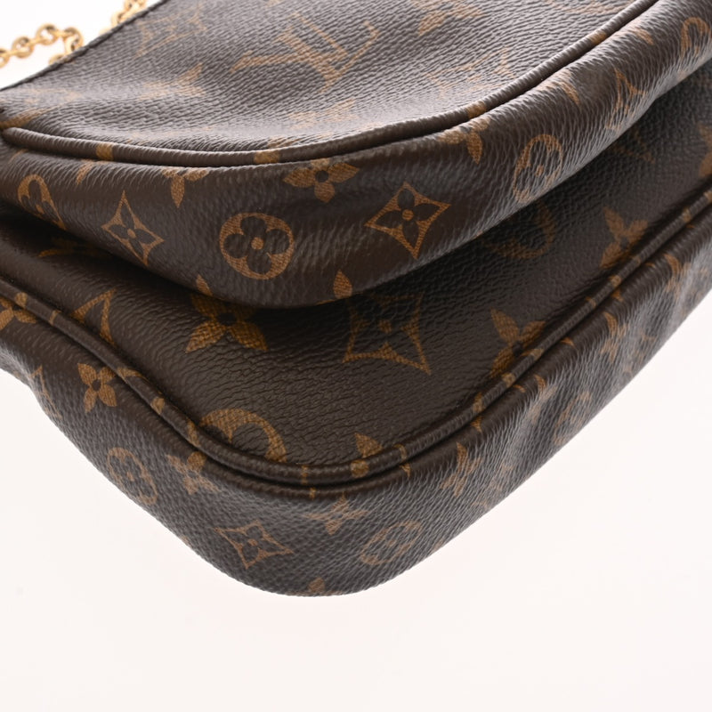 LOUIS VUITTON ルイヴィトン モノグラム ミュルティ ポシェット アクセソワール カーキ M44813 レディース モノグラムキャンバス ショルダーバッグ ABランク 中古 銀蔵