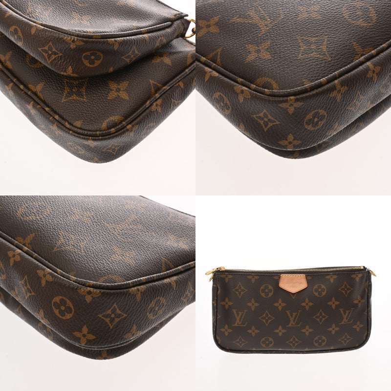 LOUIS VUITTON ルイヴィトン モノグラム ミュルティ ポシェット アクセソワール カーキ M44813 レディース モノグラムキャンバス ショルダーバッグ ABランク 中古 銀蔵
