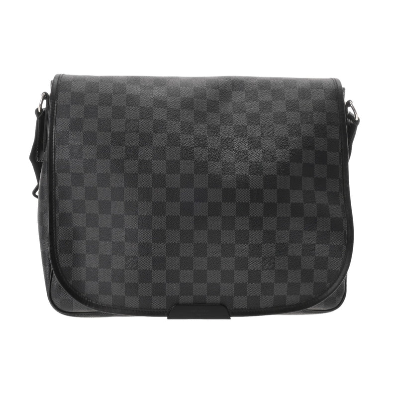 LOUIS VUITTON ルイヴィトン ダミエグラフィット レンツォ ブラック/グレー N51213 メンズ ダミエキャンバス ショルダーバッグ ABランク 中古 銀蔵