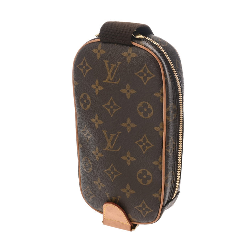 LOUIS VUITTON ルイヴィトン モノグラム ポシェットガンジュ ブラウン M51870 メンズ モノグラムキャンバス ボディバッグ ABランク 中古 銀蔵