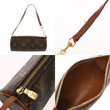 LOUIS VUITTON ルイヴィトン モノグラム パピヨン GM 旧型 ブラウン M51365 レディース モノグラムキャンバス ハンドバッグ Bランク 中古 銀蔵
