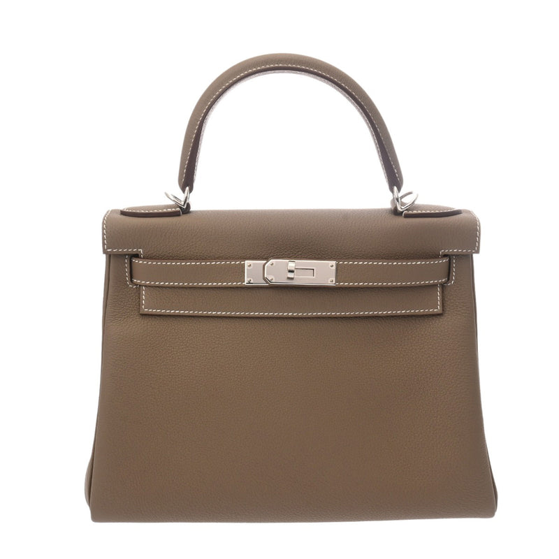 HERMES エルメス ケリー 28 内縫い 2WAY エトゥープ W刻印(2024年頃) レディース トゴ ハンドバッグ 未使用 銀蔵
