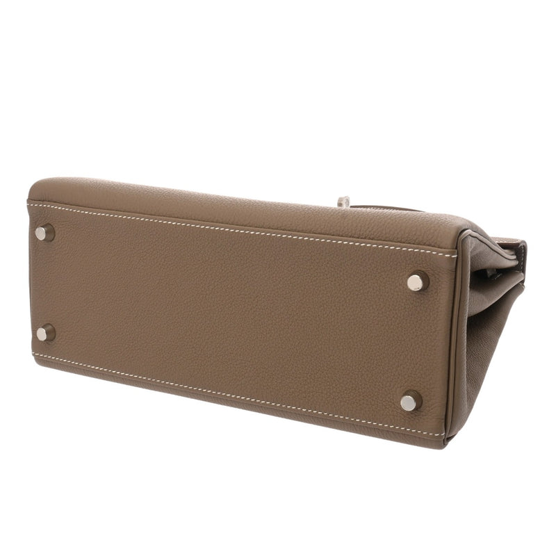 HERMES エルメス ケリー 28 内縫い 2WAY エトゥープ W刻印(2024年頃) レディース トゴ ハンドバッグ 未使用 銀蔵