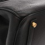 HERMES エルメス バーキン 35 ブラック □C刻印(1999年頃) ユニセックス トゴ ハンドバッグ Aランク 中古 銀蔵