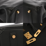 HERMES エルメス バーキン 35 ブラック □C刻印(1999年頃) ユニセックス トゴ ハンドバッグ Aランク 中古 銀蔵