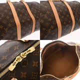 LOUIS VUITTON ルイヴィトン モノグラム キーポル バンドリエール 45 新型 2WAY ブラウン M41418 ユニセックス モノグラムキャンバス ボストンバッグ Aランク 中古 銀蔵