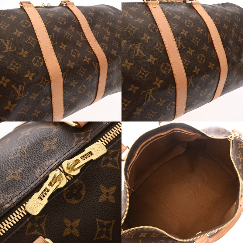 LOUIS VUITTON ルイヴィトン モノグラム キーポル バンドリエール 45 新型 2WAY ブラウン M41418 ユニセックス モノグラムキャンバス ボストンバッグ Aランク 中古 銀蔵