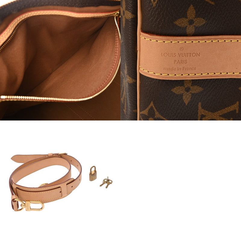 LOUIS VUITTON ルイヴィトン モノグラム キーポル バンドリエール 45 新型 2WAY ブラウン M41418 ユニセックス モノグラムキャンバス ボストンバッグ Aランク 中古 銀蔵