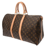 LOUIS VUITTON ルイヴィトン モノグラム キーポル バンドリエール 45 新型 2WAY ブラウン M41418 ユニセックス モノグラムキャンバス ボストンバッグ Aランク 中古 銀蔵