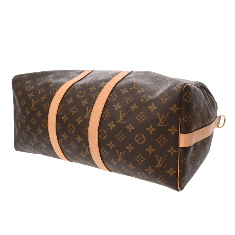 LOUIS VUITTON ルイヴィトン モノグラム キーポル バンドリエール 45 新型 2WAY ブラウン M41418 ユニセックス モノグラムキャンバス ボストンバッグ Aランク 中古 銀蔵