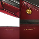 CHANEL シャネル マトラッセ プッシュロック チェーンショルダー 22cm ブラック レディース ラムスキン ショルダーバッグ ABランク 中古 銀蔵