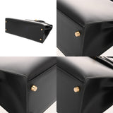 HERMES エルメス ケリー 32 外縫い 2WAY ブラック □E刻印(2001年頃) レディース ボックスカーフ ハンドバッグ Aランク 中古 銀蔵