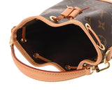 LOUIS VUITTON ルイヴィトン モノグラム ナノノエ 2WAY ブラウン M81266 レディース モノグラムキャンバス ショルダーバッグ 新同 中古 銀蔵