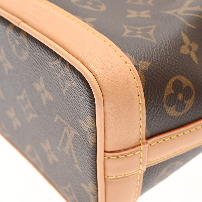 LOUIS VUITTON ルイヴィトン モノグラム ナノノエ 2WAY ブラウン M81266 レディース モノグラムキャンバス ショルダーバッグ 新同 中古 銀蔵