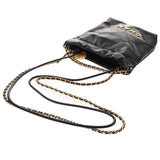 CHANEL シャネル シャネル22 ミニハンドバッグ 2WAY ブラック レディース シャイニーカーフ ハンドバッグ 未使用 銀蔵