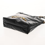 CHANEL シャネル シャネル22 ミニハンドバッグ 2WAY ブラック レディース シャイニーカーフ ハンドバッグ 未使用 銀蔵
