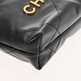 CHANEL シャネル シャネル22 ミニハンドバッグ 2WAY ブラック レディース シャイニーカーフ ハンドバッグ 未使用 銀蔵