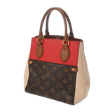 LOUIS VUITTON ルイヴィトン モノグラム フォールドトート PM 2WAY スリーズ/クレーム/ノワール M45389 レディース モノグラムキャンバス トートバッグ ABランク 中古 銀蔵