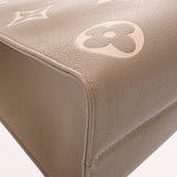 LOUIS VUITTON ルイヴィトン モノグラムアンプラント オンザゴー MM 2WAY トート トゥルトレールクレーム M45494 レディース レザー ハンドバッグ 新同 中古 銀蔵