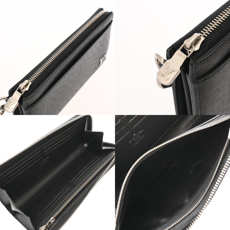 LOUIS VUITTON ルイヴィトン タイガ ジッピードラゴンヌ ノワール M69409 メンズ レザー 長財布 ABランク 中古 銀蔵