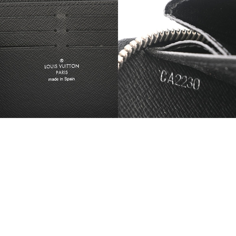 LOUIS VUITTON ルイヴィトン タイガ ジッピードラゴンヌ ノワール M69409 メンズ レザー 長財布 ABランク 中古 銀蔵