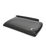 LOUIS VUITTON ルイヴィトン タイガ ジッピードラゴンヌ ノワール M69409 メンズ レザー 長財布 ABランク 中古 銀蔵